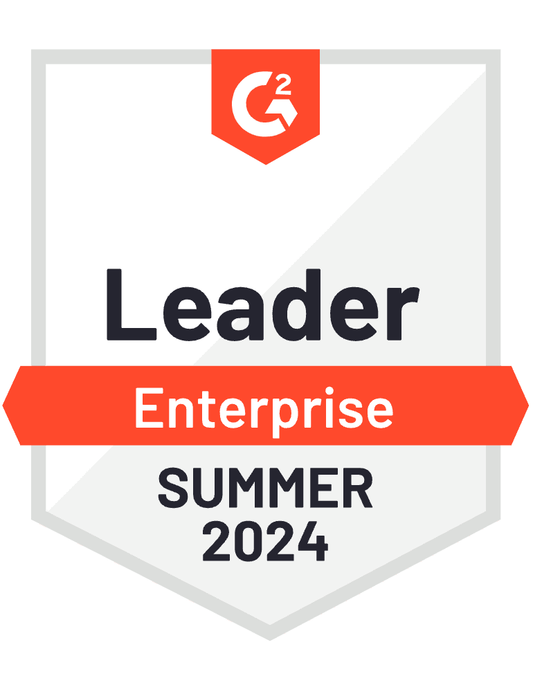 Vyond G2 award for Leader Enterprise Summer 2024