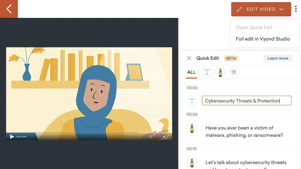Vyond Go how-to generate AI video image