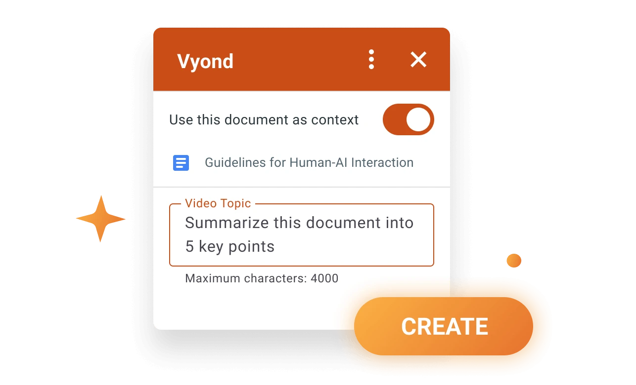 Generate video from Google Docs
